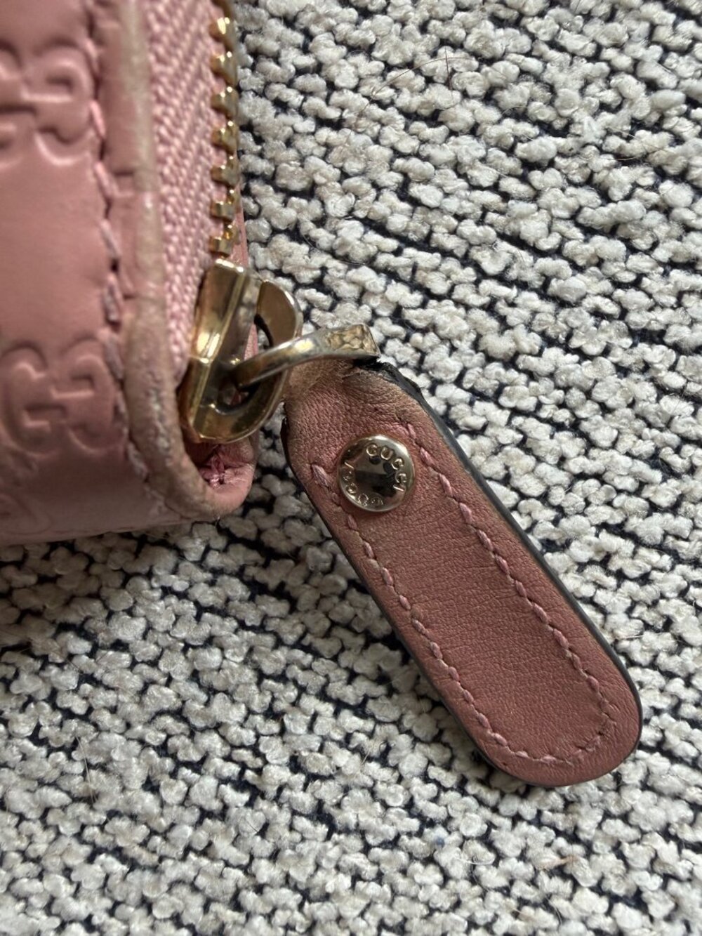 Gucci Long Pink Zippy Vintage Leather Wallet 7.5"x4" - Picture 4 of 14
